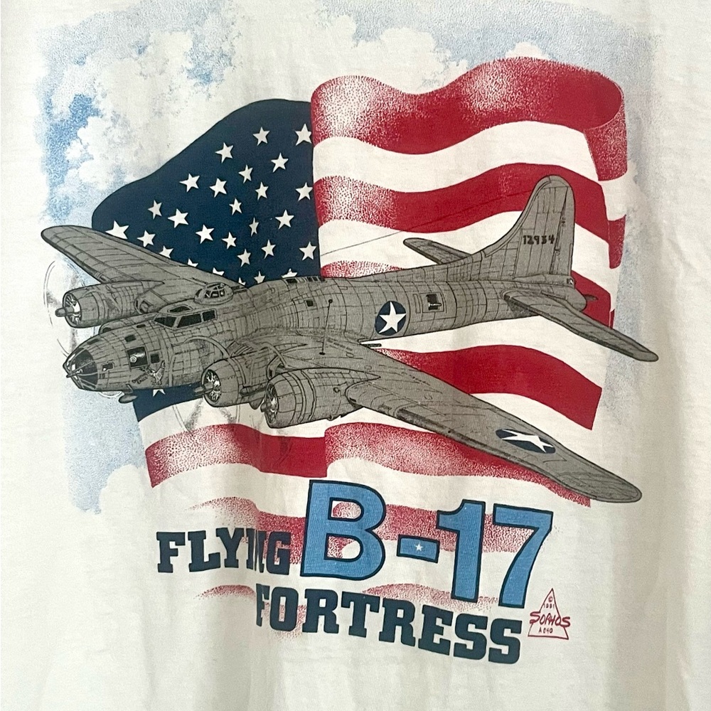 Vintage 90s 1990s men’s XL T-shirt pilot Air Force military
